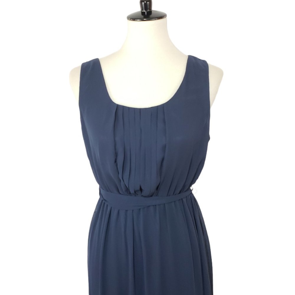 Forever 21 Blue Floor-Length Maxi Gown Medium - Picture 2 of 8